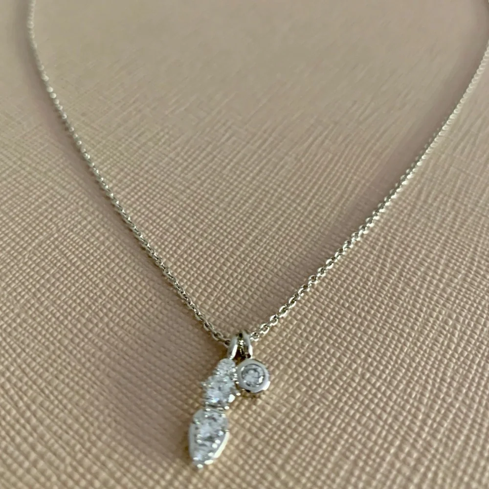 Nadri Double Pendant Necklace